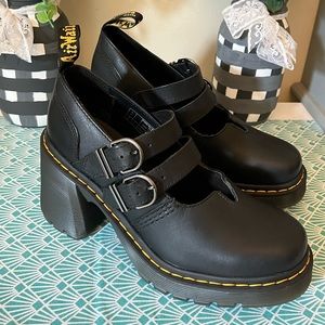 BRAND NEW - Dr. Martens Eviee Platform Heel Boots Mary Janes Size 8